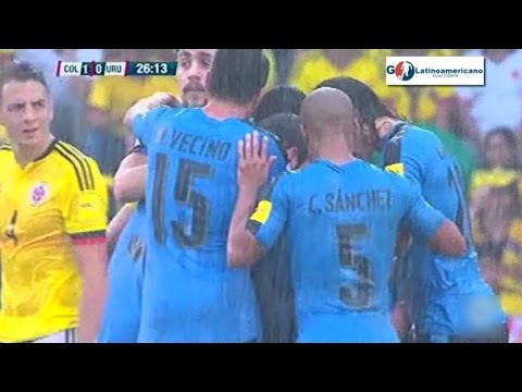 Gol Cebolla Rodriguez - Colombia vs Uruguay 2-2 - Eliminatorias Rusia 2018 - 11/Octubre/2016