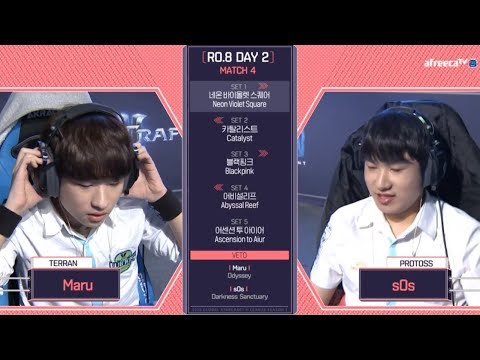 [2018 GSL Season 1]Code S Ro.8 Day2 Match2 Maru vs sOs