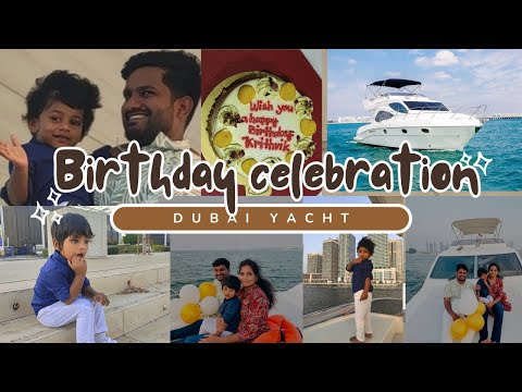 Yacht⛵la cake cutting| Krithvik turns 2🎂| Cost price high ah? |Apdi ena iruku yacht ulla🤔?|Spl day