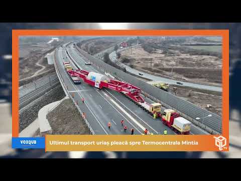 Ultimul transport uriaș pleacă spre Termocentrala Mintia - VoxQub