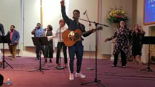 17yr old Caleb Carroll sings &quot;Forever Amen&quot; LIVE (Cover) Travis Greene -1st time &quot;LIVE &quot; on Acoustic