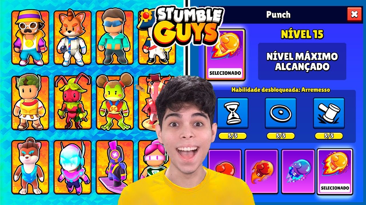 EMOTE EVOLUÍDO + NOVAS SKINS NA NOVA BETA SECRETA DO STUMBLE GUYS!