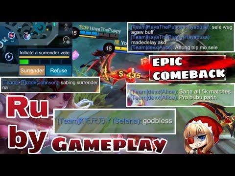 EPIC COMEBACK | RUBY GAMEPLAY | With toxic Random Team at Ranked | HAPPY 7K | Mobile Legends