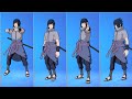 fortnite Sasuke Uchiha Skin Showcase With Icon Series Dances & emotes|Fortnite X Naruto