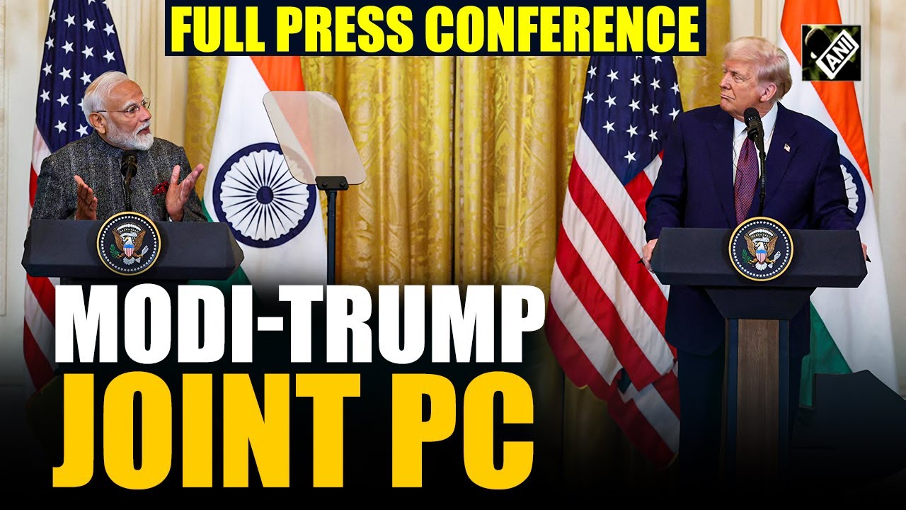 Adani, Tahawwur Rana, Tariff, Illegal Immigrants| PM Modi, Donald Trump joint PC at White House