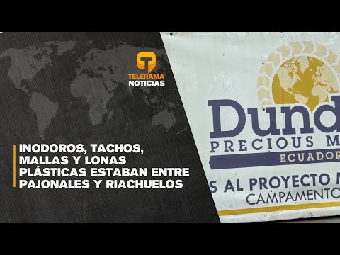 Inodoros, tachos, mallas y lonas plásticas estaban entre pajonales y riachuelos