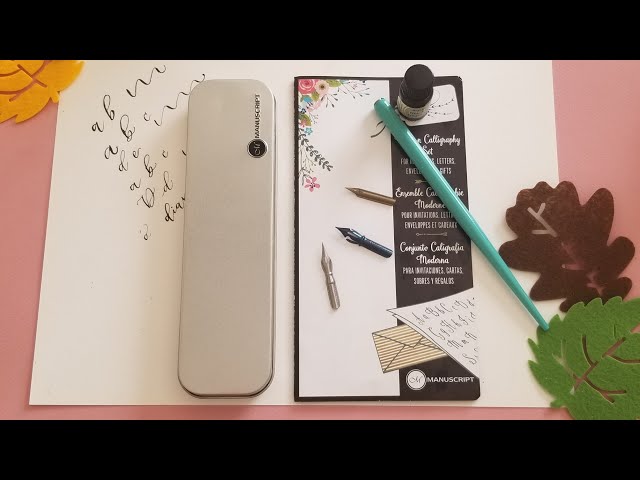 Vídeo relacionado con MONT MARTE Kit de Caligrafia - 32 piezas - Perfecto para Principiantes - Incluye: 4x Plumas, 5x Plumines y mucho más - Gran introducción a la Caligrafía y Handlettering