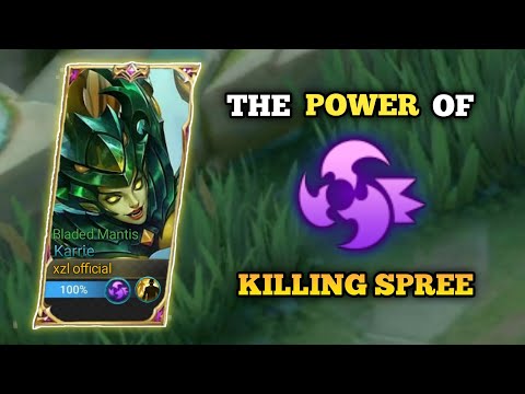 KARRIE ASSASSIN EMBLEM🔥 THE POWER OF KILLING SPREE EMBLEM🤯 MLBB