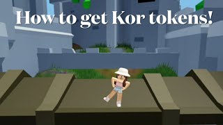 How to get Kor Tokens || Roblox || Islands