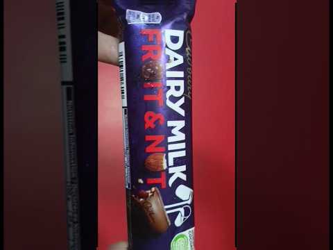 Cadbury Dairy Milk Fruit & Nut Chocolate 🍫  #asmr #youtubeshorts #shortsfeed #shorts #painduchannel