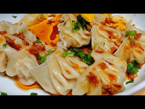 STEP BY STEP ON HOW TO Make DUMPLING NOODLES SOUP WITH SPICY GARLIC SAUCE!