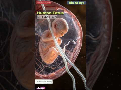 Human Fetus Animation | Human Anatomy | Bio AI Art | 06