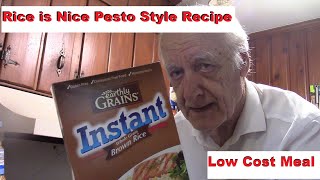 Low Cost Meal Rice is Nice Pesto Style Recipe