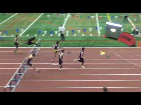 Spire HS Indoor Games 2 10 2023   Boys 60m Hurdles Prelims Heat 1