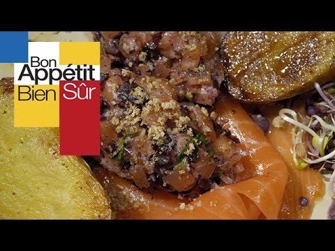 Tartare de saumon frais et fumé