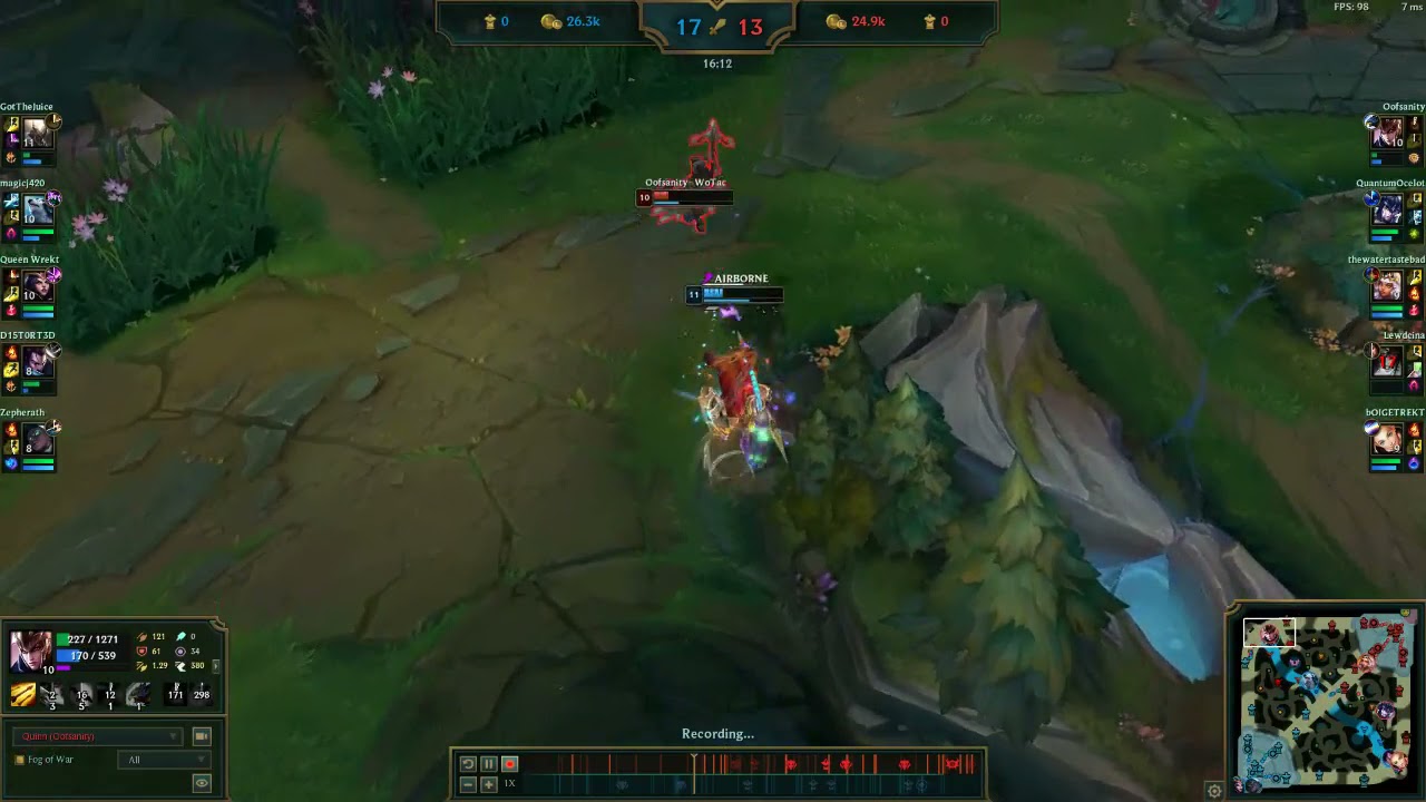 Pantheon's Q Cancel with Quinn's E