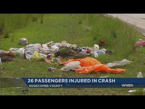 26 hurt in bus crash in Edgecombe County
