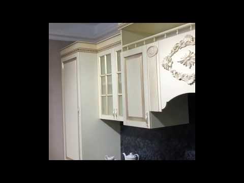 Шкаф 800 "Маэстро" (МДФ) (Крем глянец/Патина/Лак/Стекло) UgVr