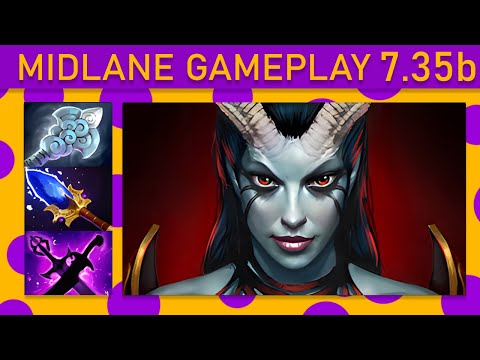 ⭐Queen of Pain 20 Kills! Mid Gameplay 7.35b - Dota 2 Top MMR