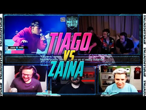 MINUTAZO DE TIAGO vs ZAINA - Minutos Libres de Tiago | MULTIREACCION