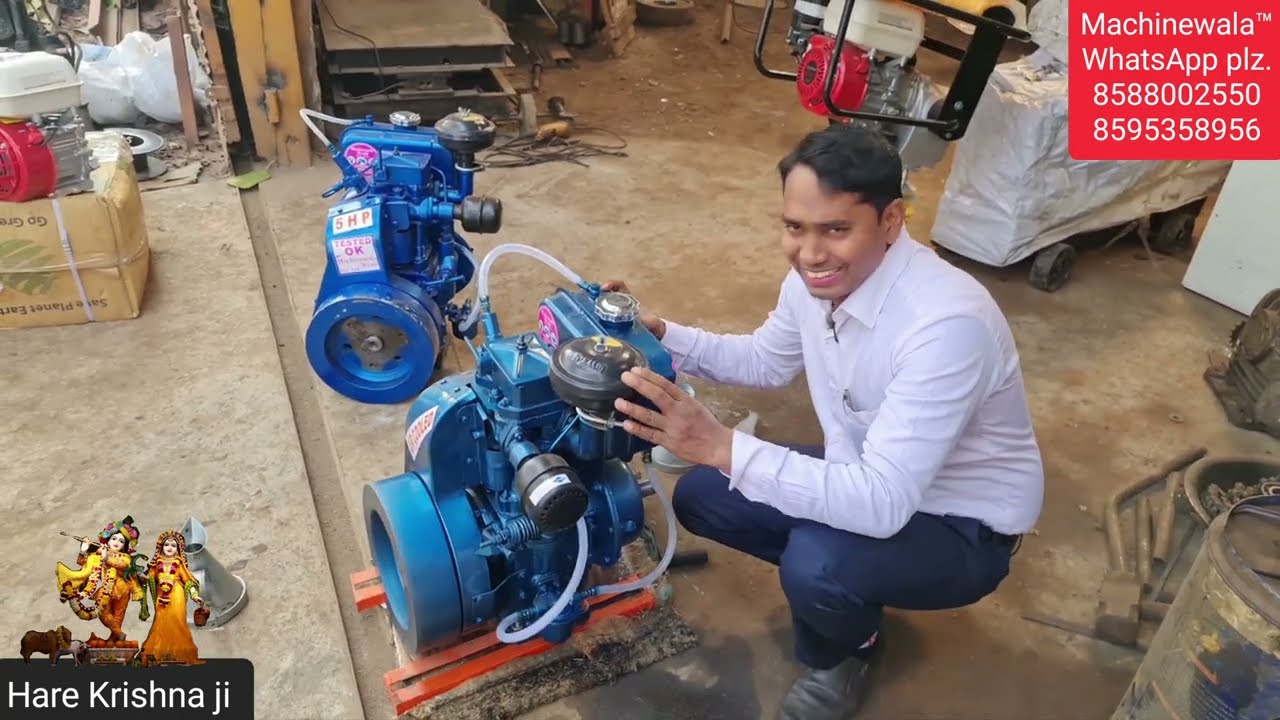 6 HP Petrol Engine Vs 5 HP Diesel Engine | 5hp 4 Stock Diesel Engine Waight/Performance/Capacity