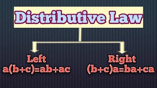 Distributive law of real numbers with examples in urdu and hindi