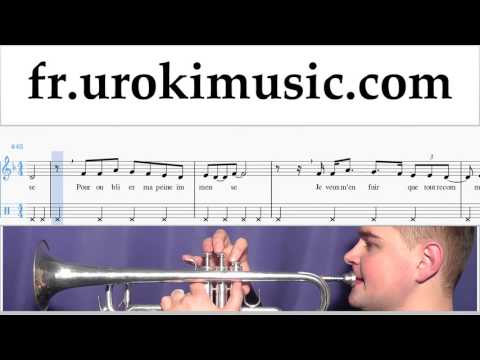 Comment Jouer de la Trompette Indila - Dernière Danse Tab Tablature Partie#2 um-i829