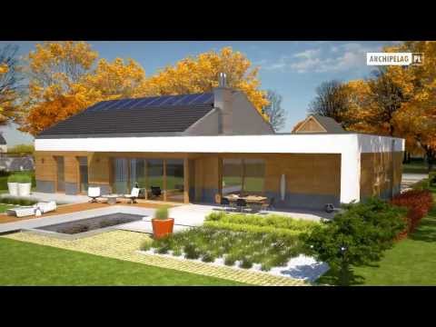 Projekty domów ARCHIPELAG: EX 11 G2 (wersja D) - projekt domu parterowego