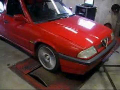 alfa 33 16v carbs DYNO PULL 1 (147hp)