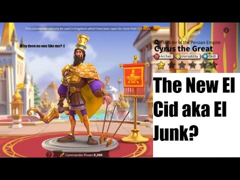 New El Cid?  Rise of Kingdoms - My murderball Cyrus Spotlight