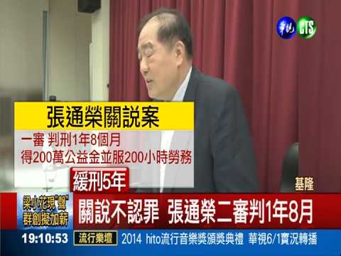 關說不知悔改! 張通榮二審撤緩刑
