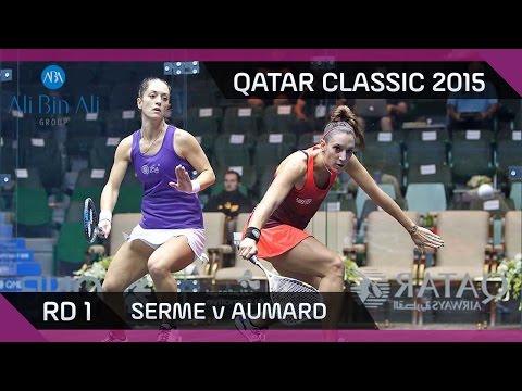 Squash: Qatar Classic 2015 - Women's Rd 1 Highlights: Serme v Aumard