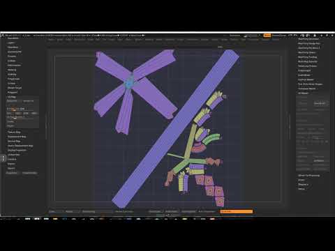 Unwrapping the Whole Model in ZBrush - (Game Asset Creation - IV Pole)