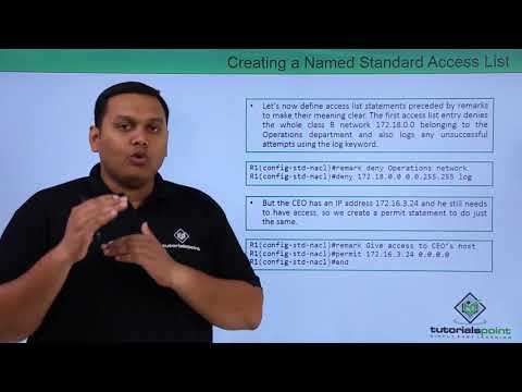 Creating a Named Standard Access List