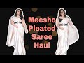 Meesho Pleated Saree Haul Meesho Saree Haul Under Rs 800 Swati Dash