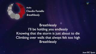 Claudia Faniello - Breathlessly (Malta) - [Karaoke Version]