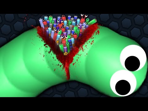 Slither.io HACKER SNAKE vs TINY SNAKES Epic Slitherio Gameplay #slithersnake #omg