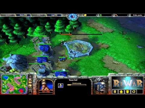 FQQ(HU) vs fantafiction4(UD) - Game 1 - WarCraft 3 gameplay - RN454