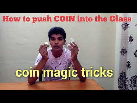 How To Push The Coin Through The Glass Magic Trick #_REALWARLOCK