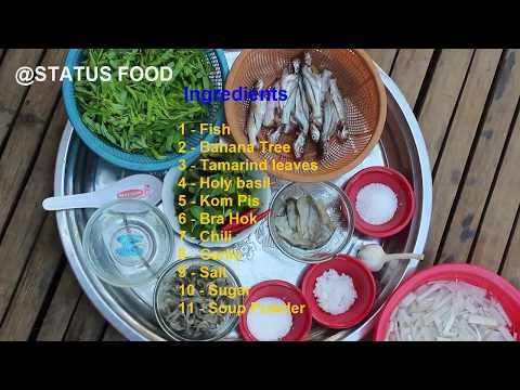 Teasty  Cooking Banana Tree With Soup Fish Recipe Delicious In My Village - Village Status Food