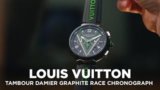 The Louis Vuitton Tambour Damier Graphite Race Chronograph might be the boldest sports watch of 2020
