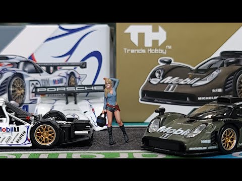 Thumbnail for V2 Weekly Ep62 TrendsHobby Porsche 911 GT1 LM 1998 Winner #26 Mobil1 & Test Car by Porsche 911 GT1