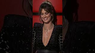 Coach Delta Goodrem saw his face and totally melted 😍 #thevoice #shorts