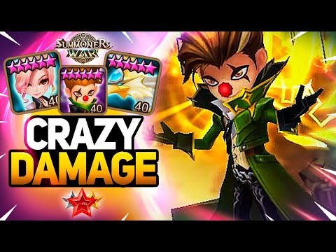 Crazy Damage LUSHEN + TEON - Summoners War