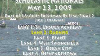 preview picture of video '2009 SRAA Nationals: Girls Freshmen 8+ Semi-Final 2'