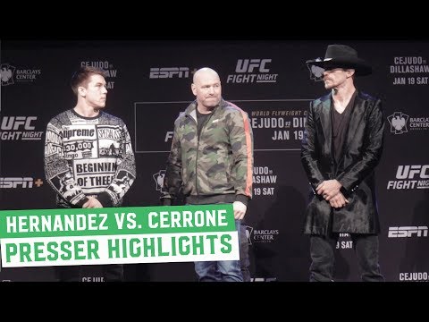 Donald Cerrone vs. Alex Hernandez: Press Conference Back & Forth Highlights | UFC on ESPN+1