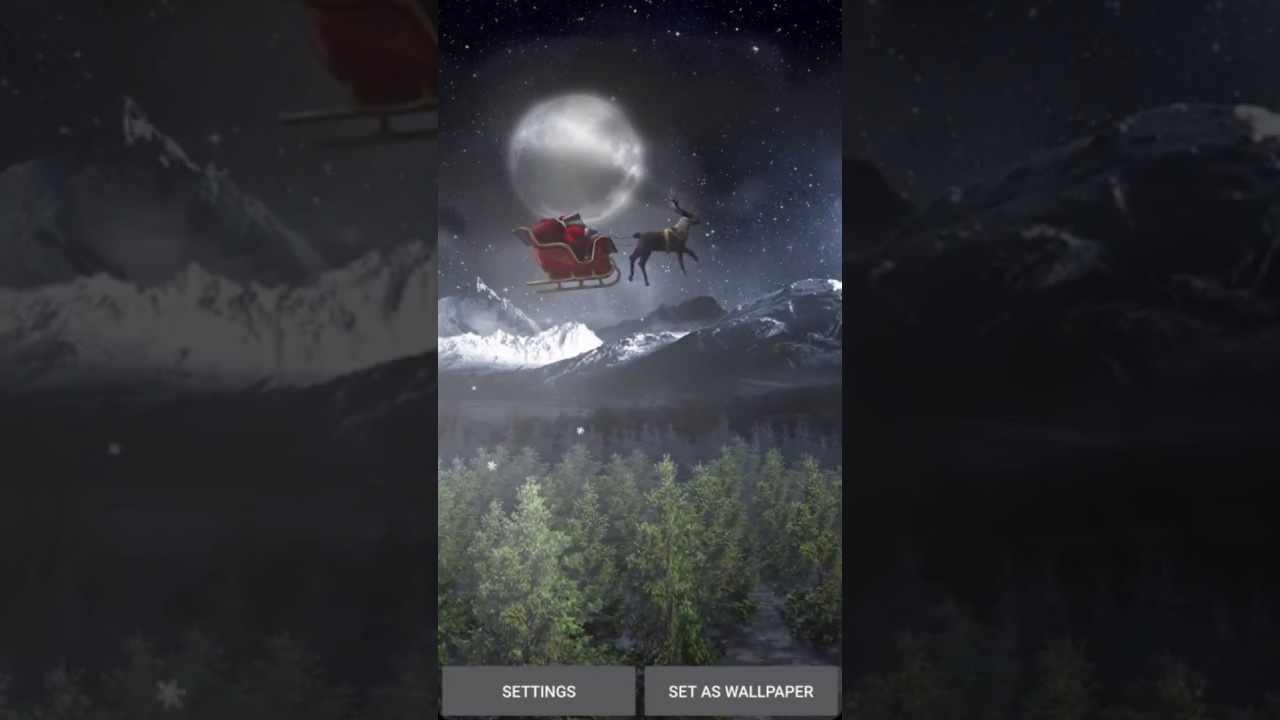 Santa 3D Live Wallpaper Preview Video