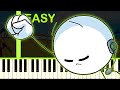 DISTRACTION DANCE | Henry Stickmin - EASY Piano Tutorial