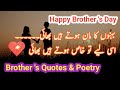 Happy Brother S Day Brother Quotes And Poetry In Urdu Urdu Quotes NArajpoot236