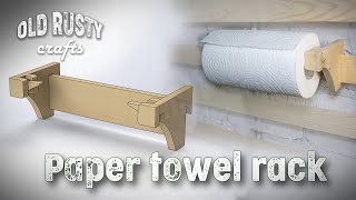 French Cleat Paper towel rack. ( Tool Storage Wall French Cleat DIY)